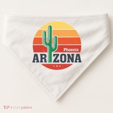 Phoenix Arizona Retro USA-Made Doggie Bandana