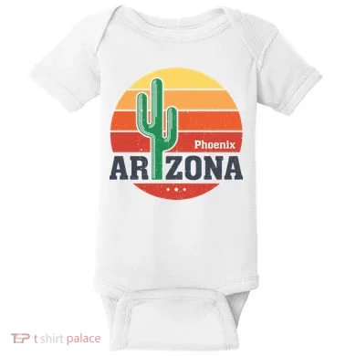 Phoenix Arizona Retro Baby Bodysuit