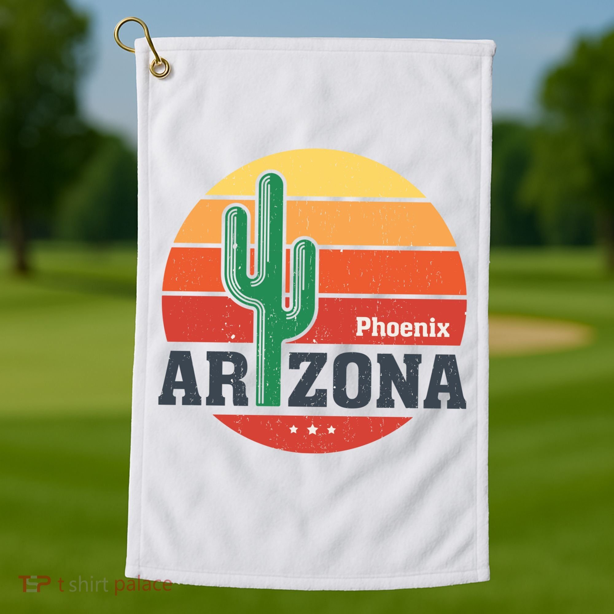 Phoenix Arizona Retro Golf Towel