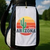 Phoenix Arizona Retro Golf Towel thumb 2