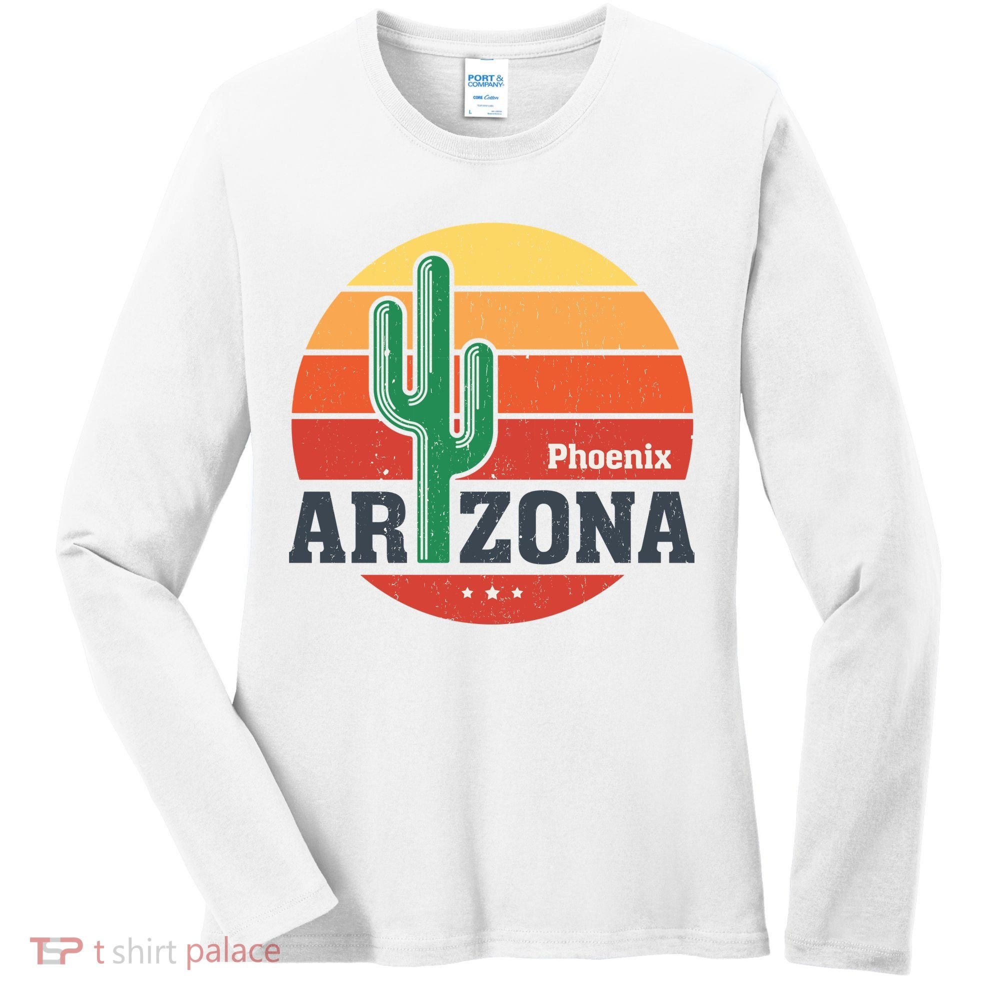 Phoenix Arizona Retro Women's Long Sleeve Shirt