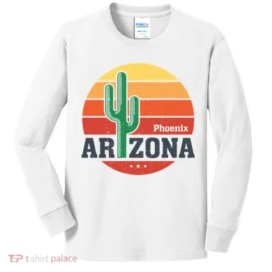 Phoenix Arizona Retro Kids Long Sleeve Shirt