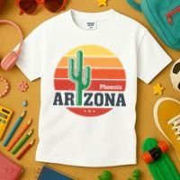 Phoenix Arizona Retro Kids T-Shirt thumb 3