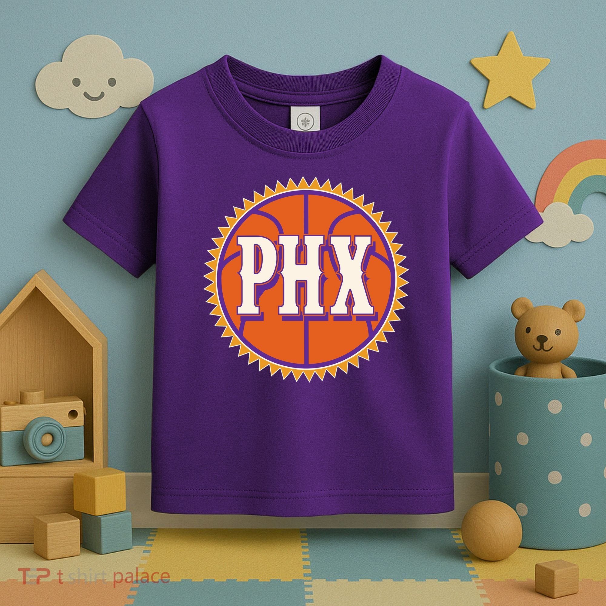 Phoenix PHX Basketball Sun Ball Toddler T-Shirt