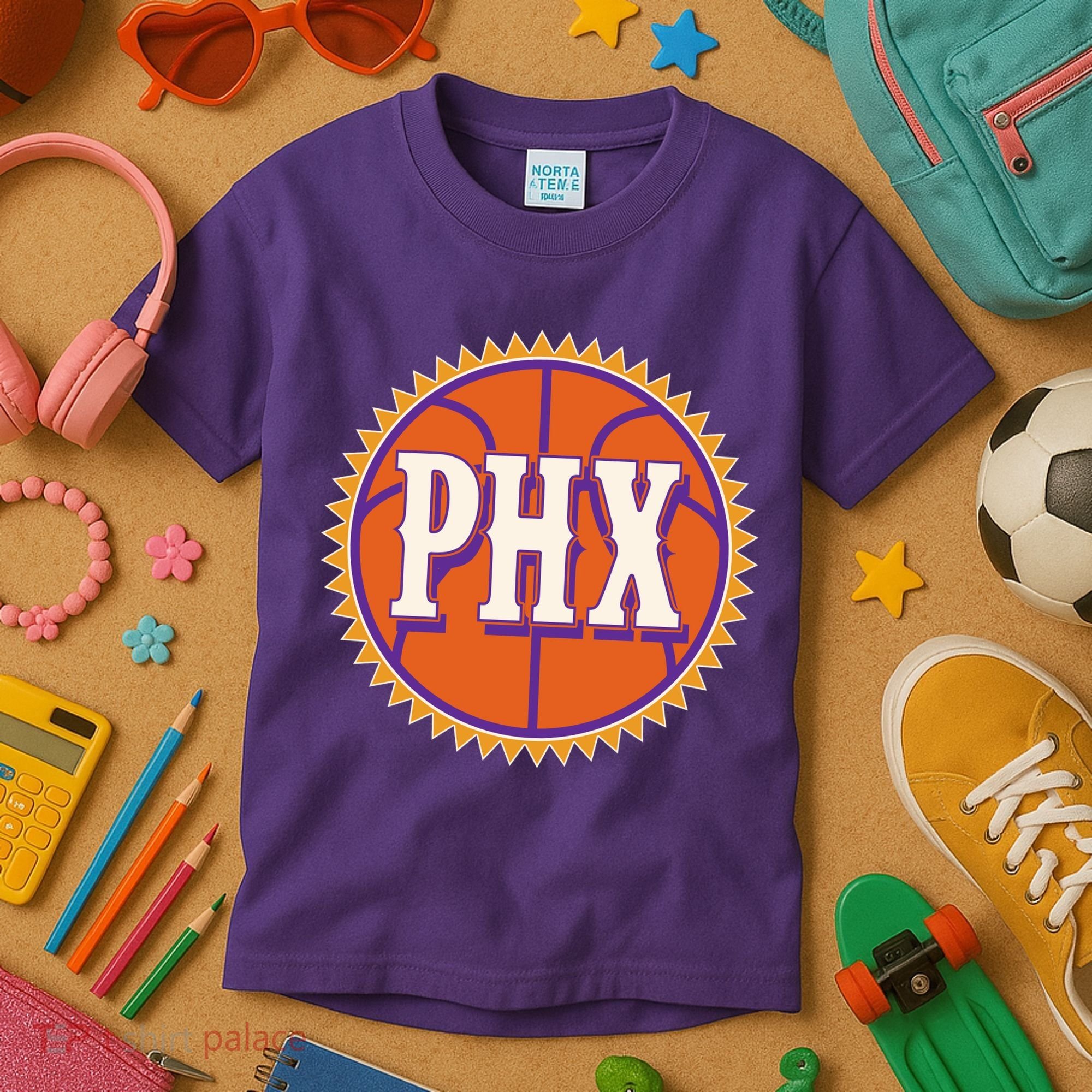 Phoenix PHX Basketball Sun Ball Kids T-Shirt