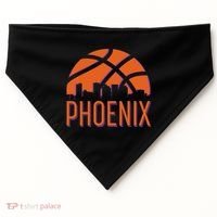 Phoenix Skyline Basketball Fan USA-Made Doggie Bandana thumb 0