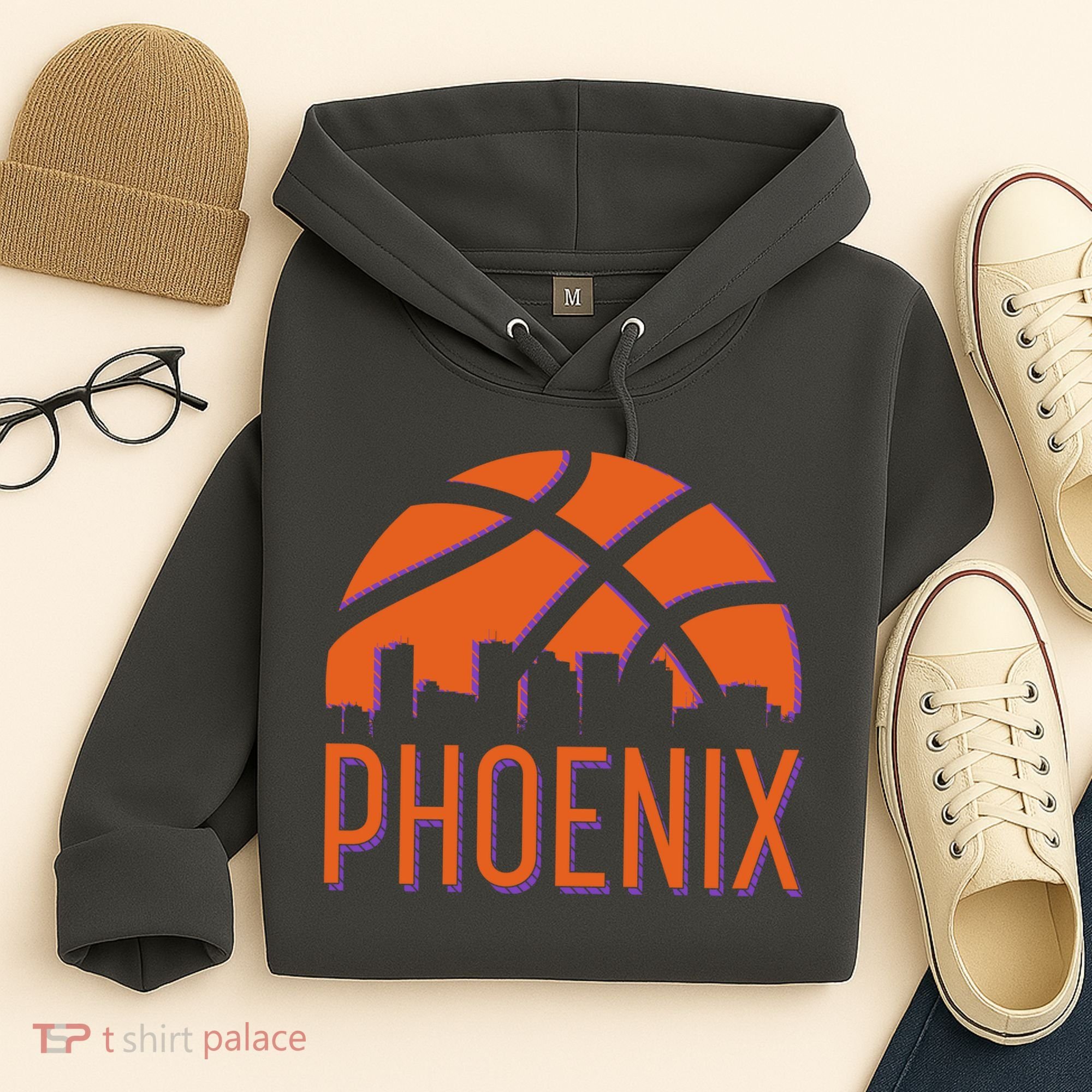 Phoenix Skyline Basketball Fan Hoodie