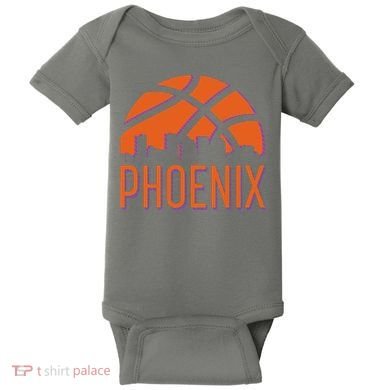 Phoenix Skyline Basketball Fan Baby Bodysuit