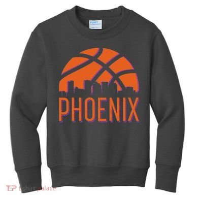 Phoenix Skyline Basketball Fan Kids Sweatshirt