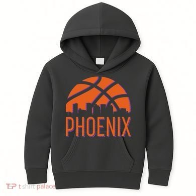 Phoenix Skyline Basketball Fan Kids Hoodie