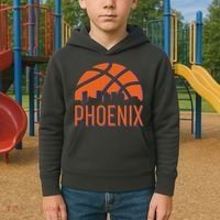 Phoenix Skyline Basketball Fan Kids Hoodie thumb 2