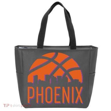 Phoenix Skyline Basketball Fan Tote Bag