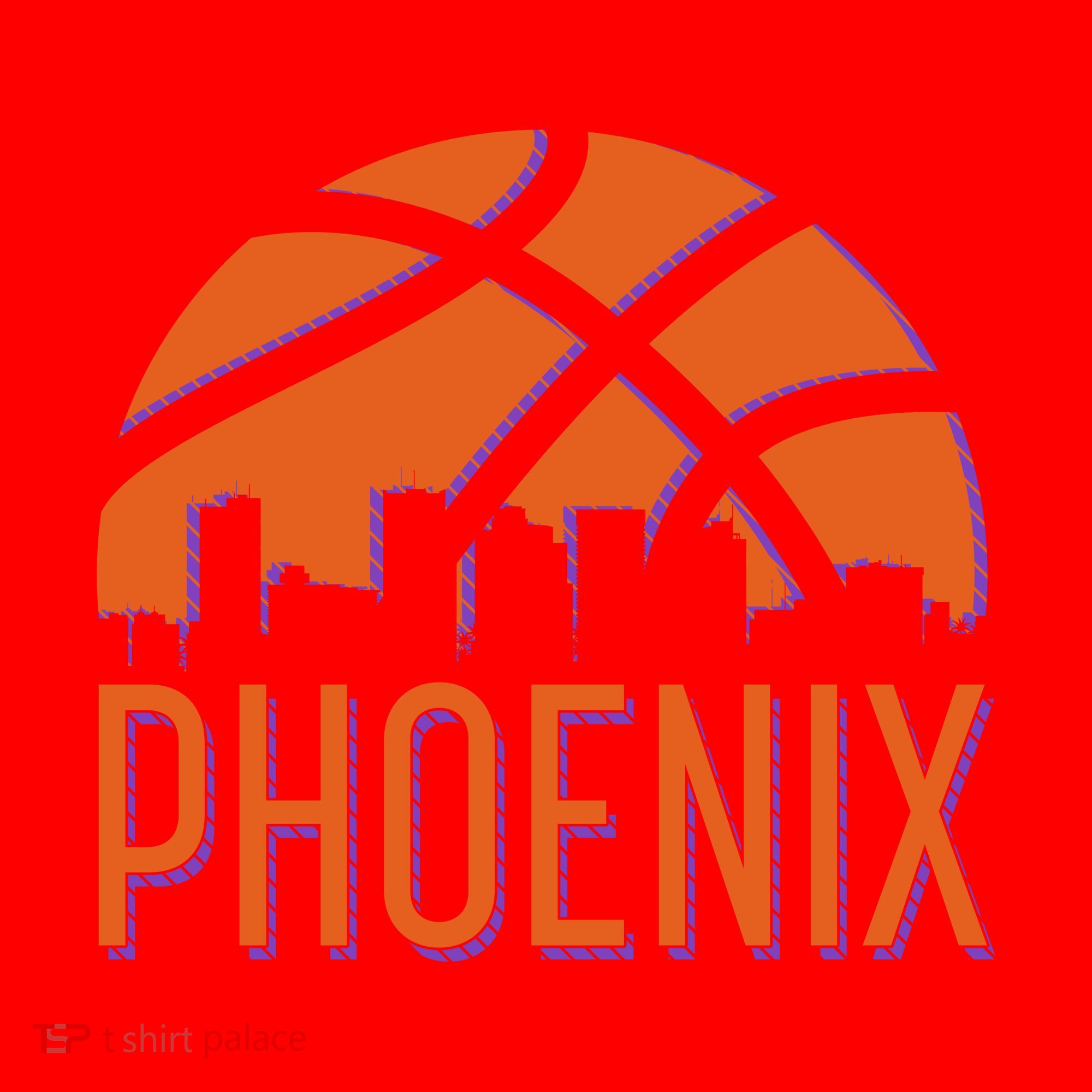 Phoenix Skyline Basketball Fan Santa Hat