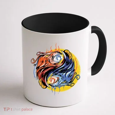 Phoenix Yin Yang Coffee Mug back