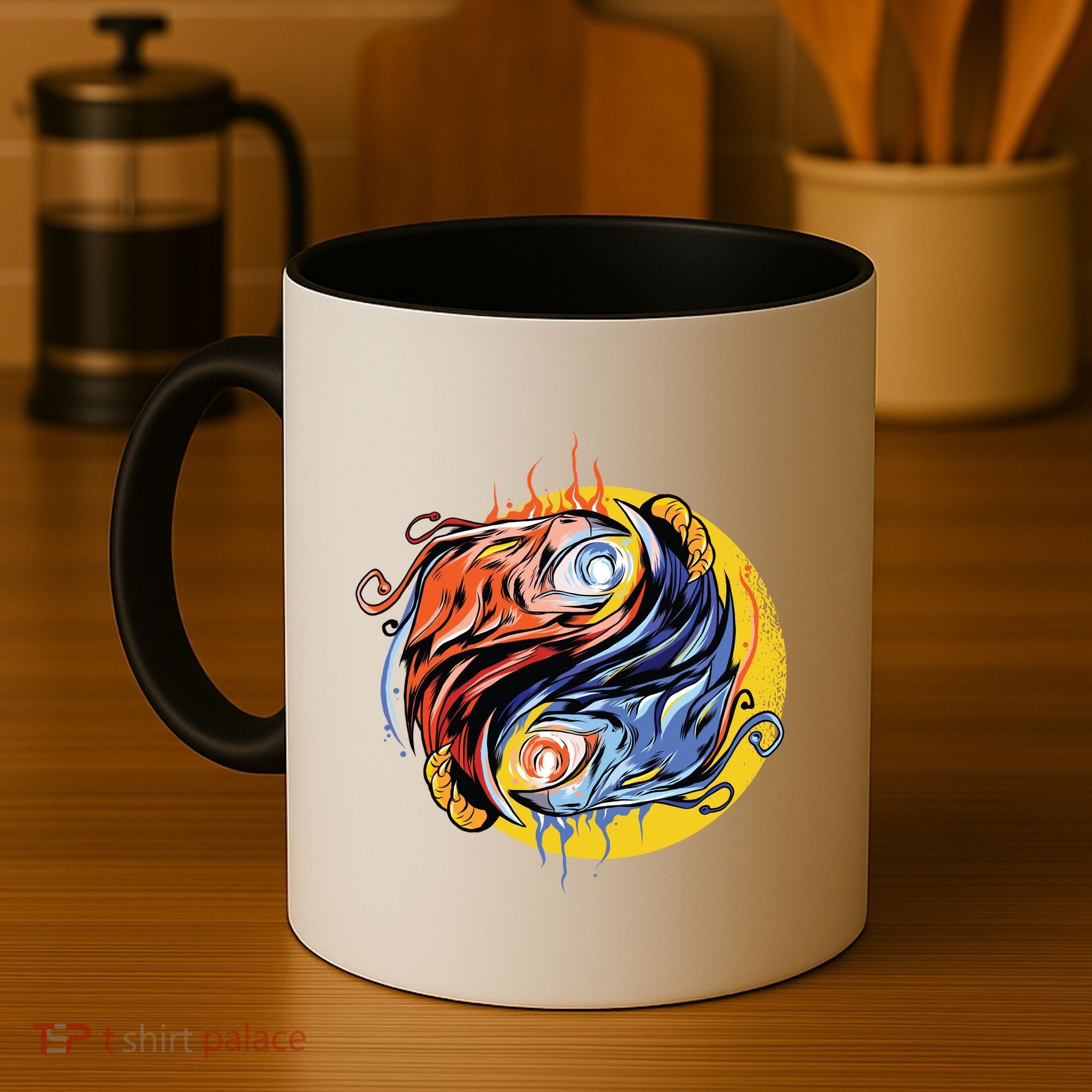 Phoenix Yin Yang Coffee Mug