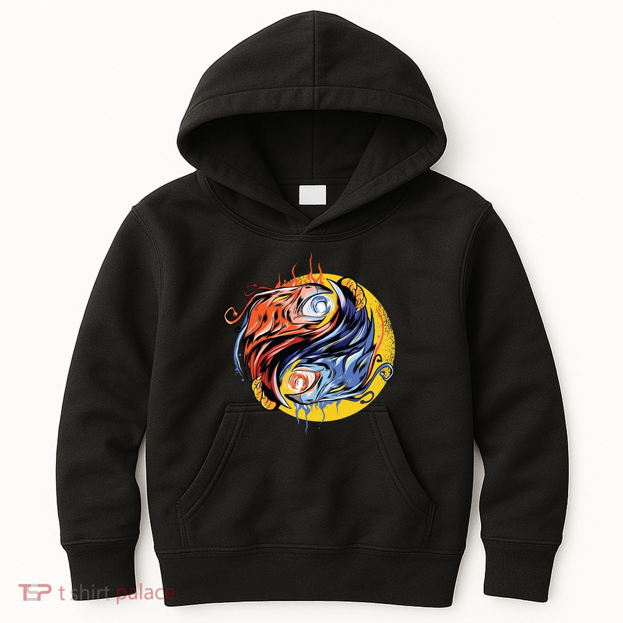 Phoenix Yin Yang Kids Hoodie