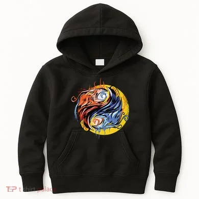 Phoenix Yin Yang Kids Hoodie