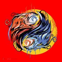 Phoenix Yin Yang Santa Hat thumb 1