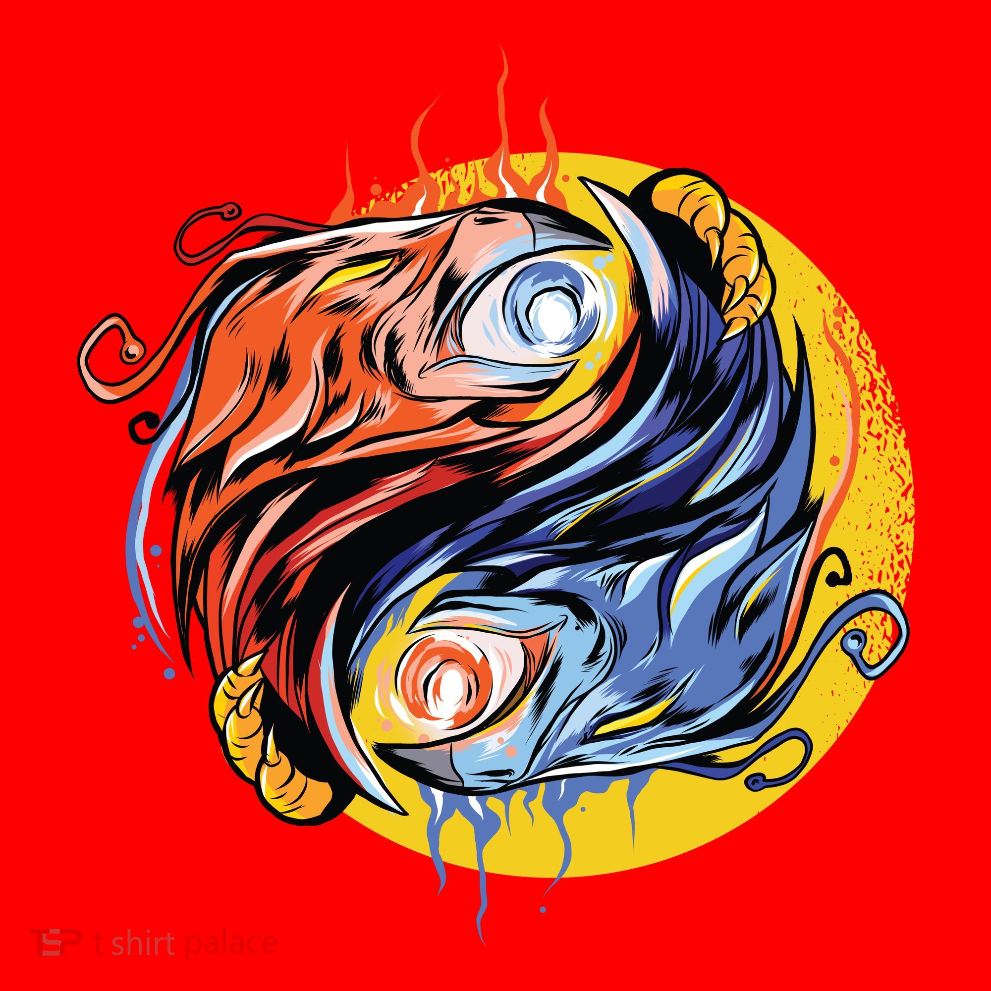 Phoenix Yin Yang Santa Hat