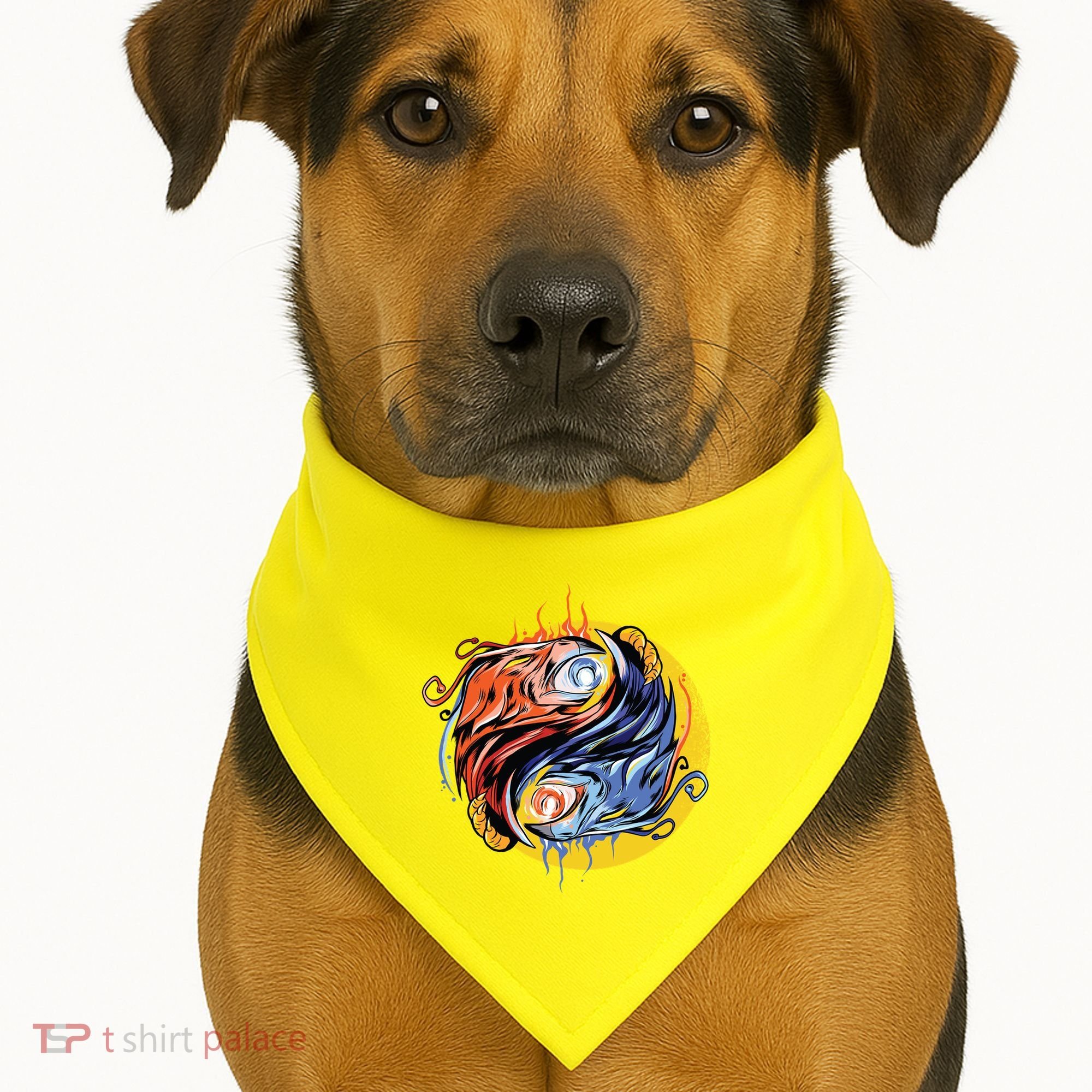 Phoenix Yin Yang USA-Made Doggie Bandana