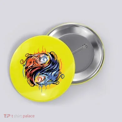 Phoenix Yin Yang Button