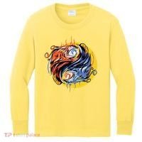 Phoenix Yin Yang Kids Long Sleeve Shirt thumb 0