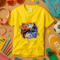 Phoenix Yin Yang Kids T-Shirt thumb 3