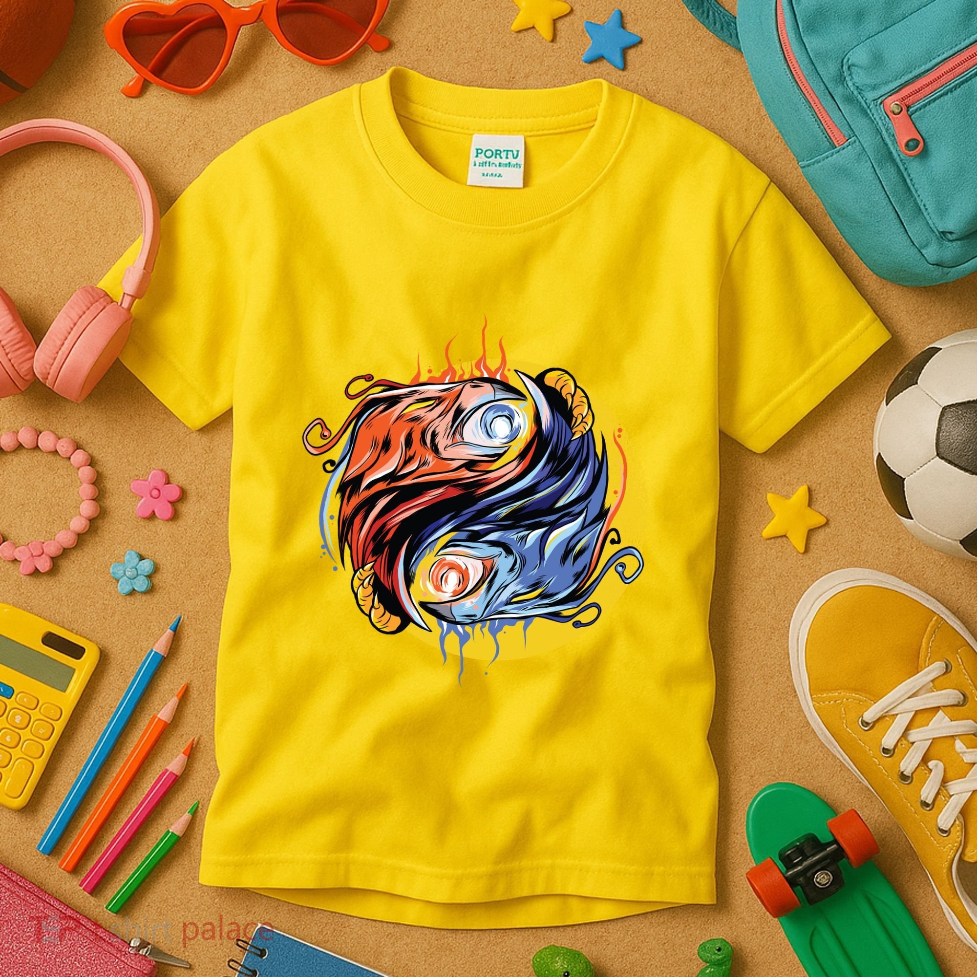 Phoenix Yin Yang Kids T-Shirt