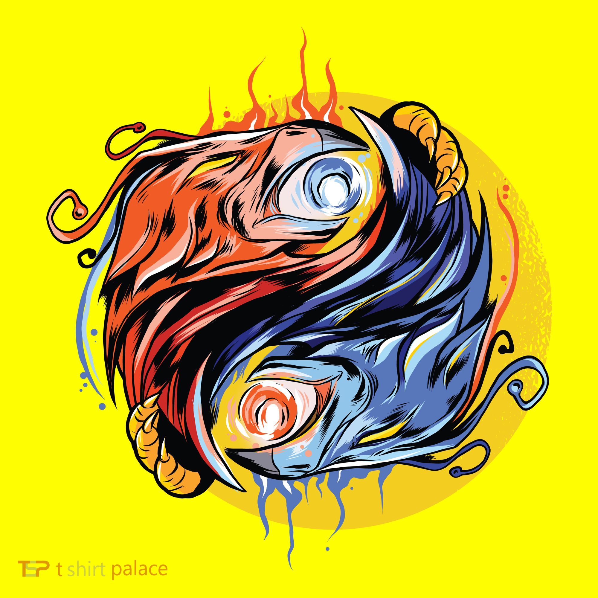 Phoenix Yin Yang Kids T-Shirt