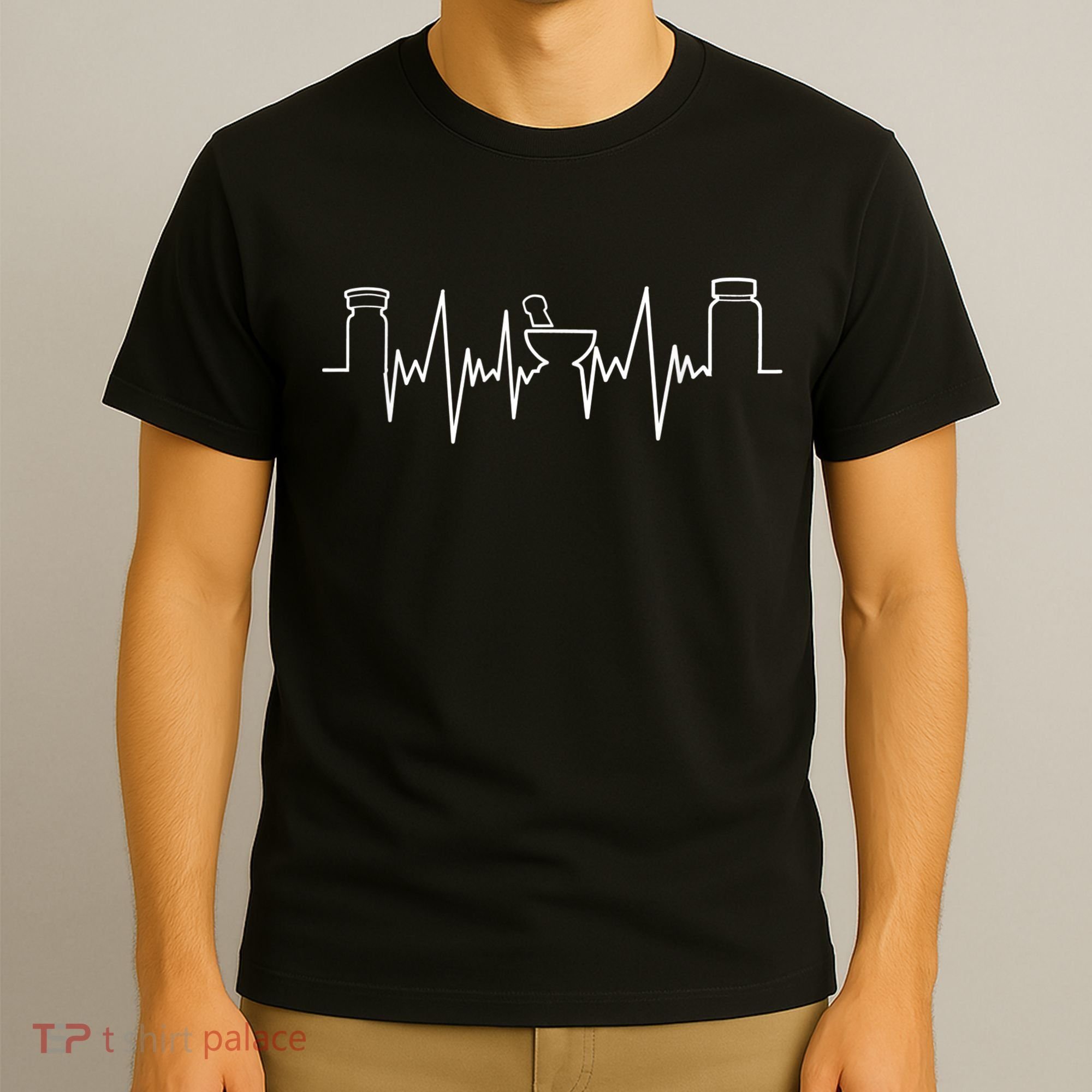 Pharmacists Heartbeat Pharmacy Tech Medical Student T-Shirt