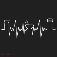 Pharmacists Heartbeat Pharmacy Tech Medical Student Golf Towel thumb 3