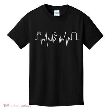 Pharmacists Heartbeat Pharmacy Tech Medical Student Kids T-Shirt