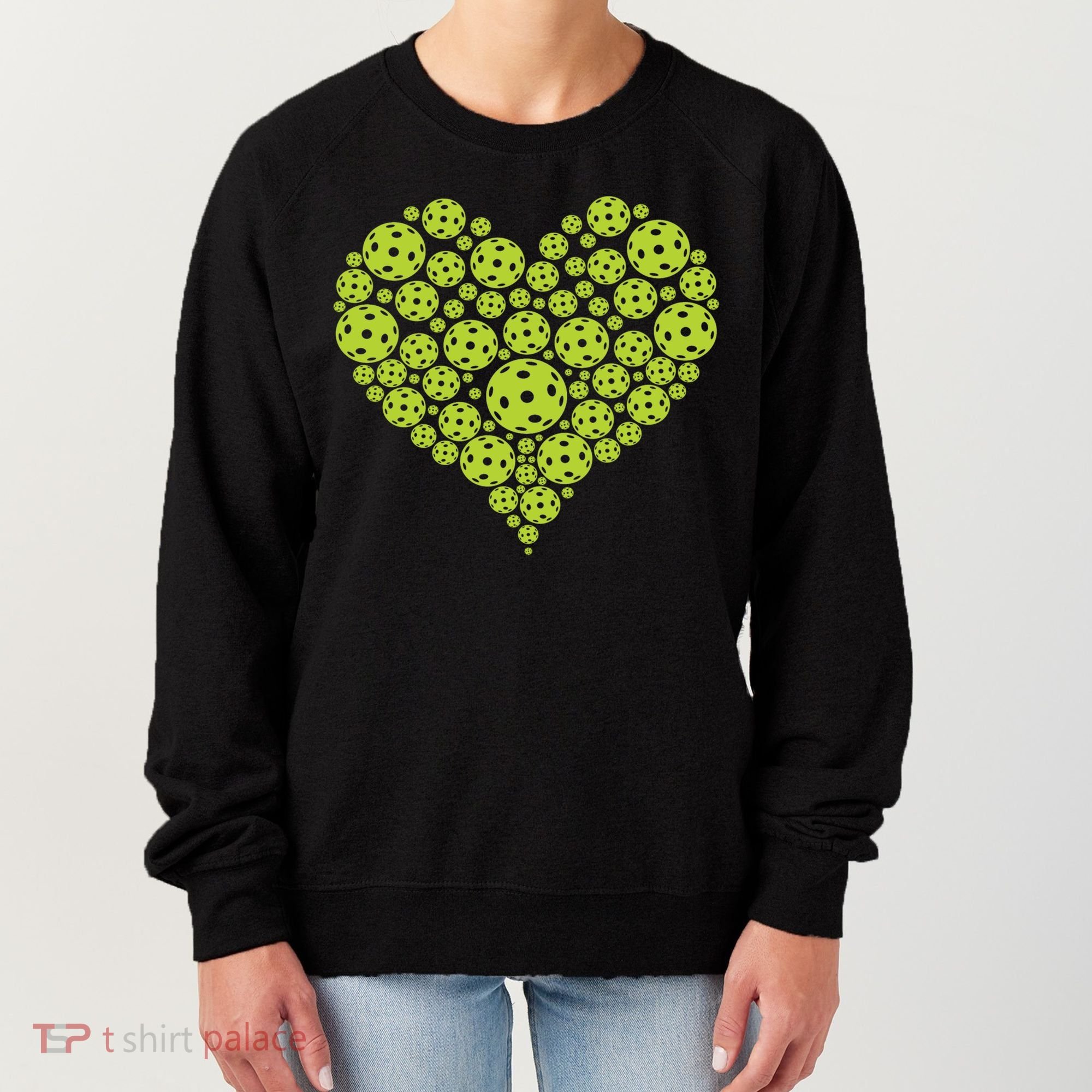 Pickleball Heart Professional Pickleball Game Players Great Gift Women's Sweatshirt