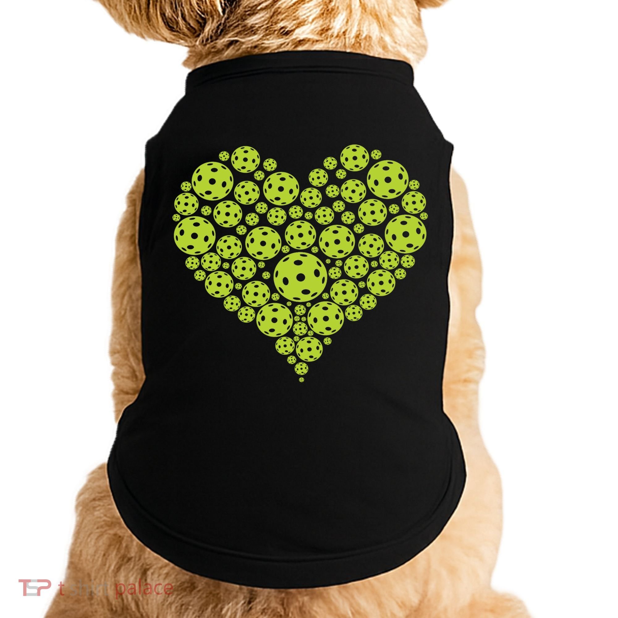 Pickleball Heart Professional Pickleball Game Players Great Gift Doggie Tank