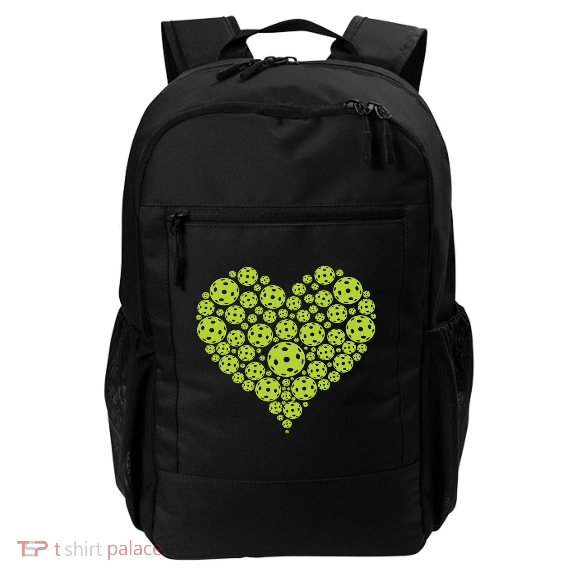 Pickleball Heart Professional Pickleball Game Players Great Gift Backpack