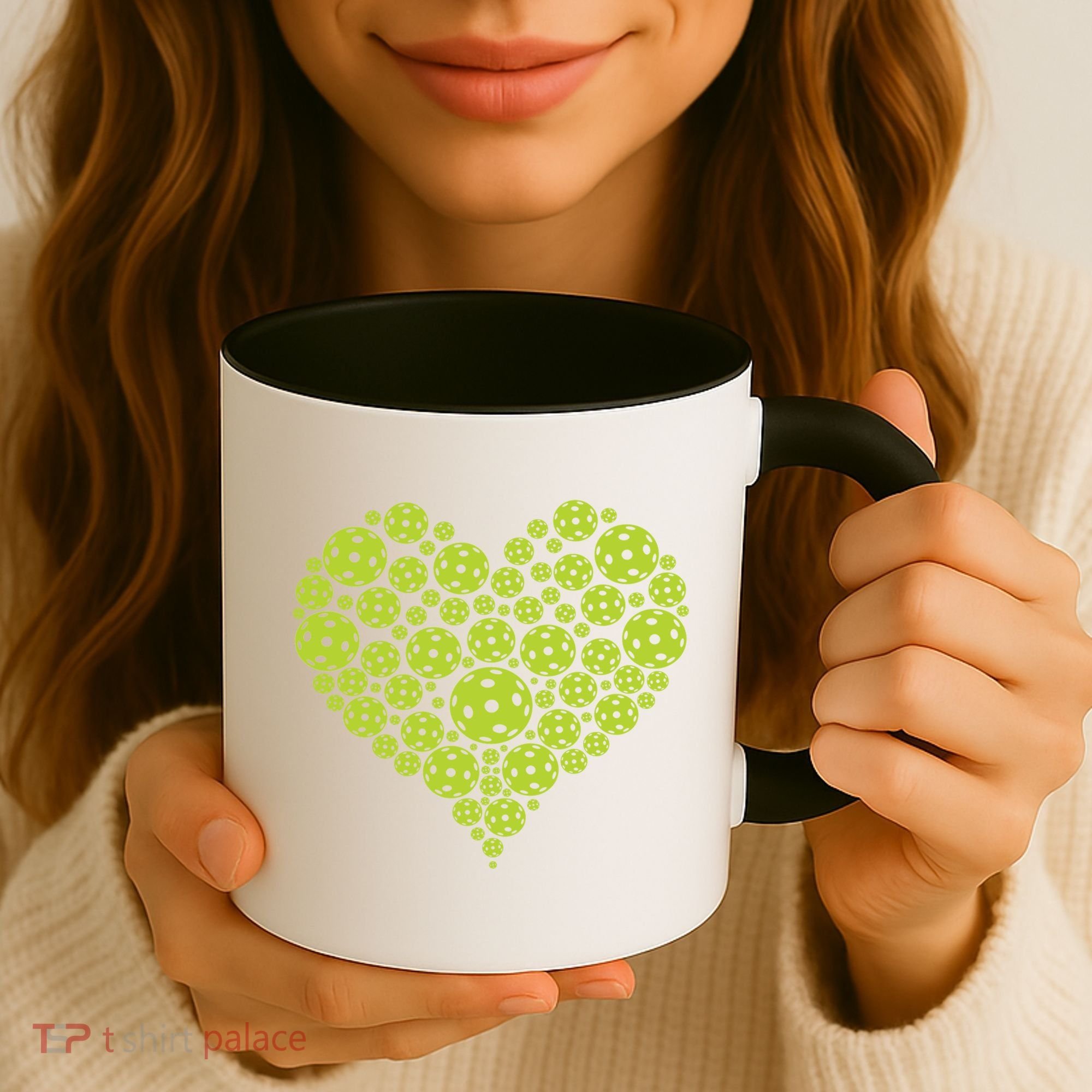 Pickleball Heart Professional Pickleball Game Players Great Gift Coffee Mug