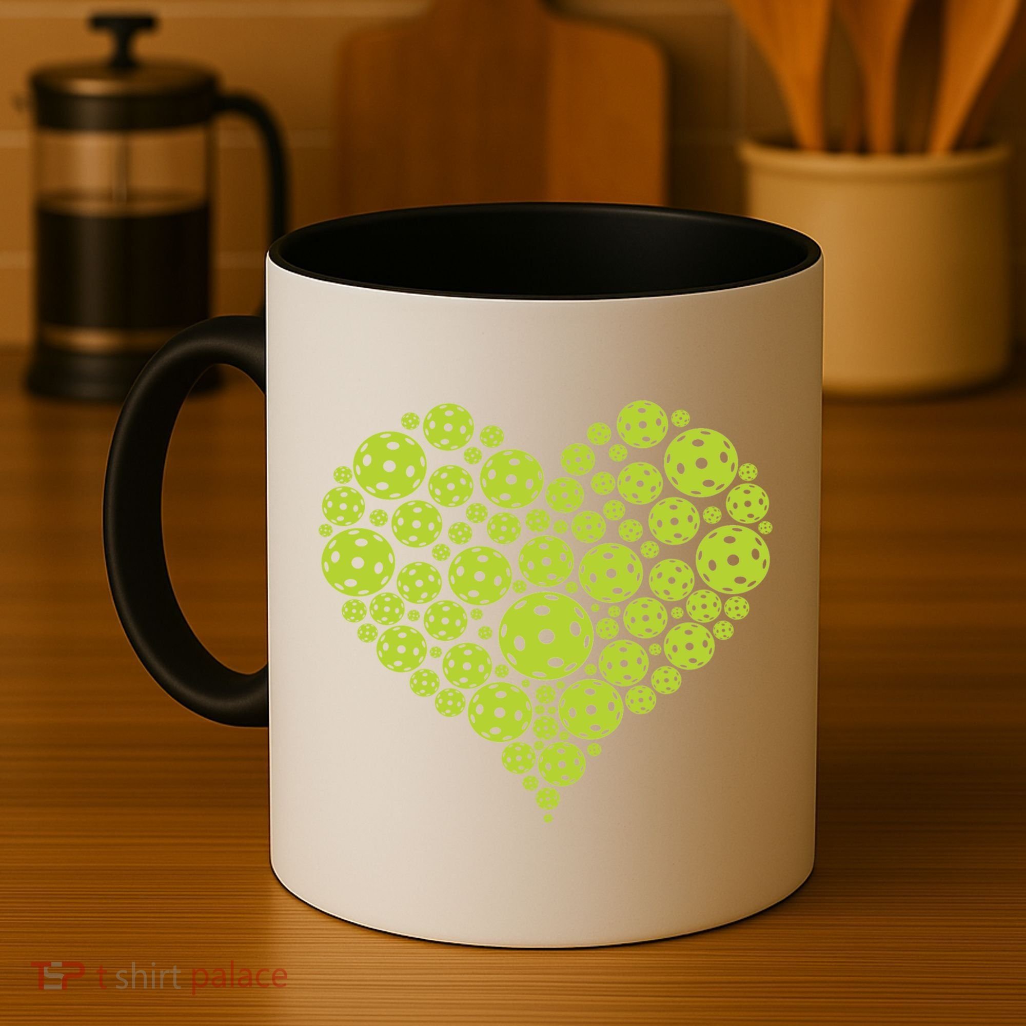Pickleball Heart Professional Pickleball Game Players Great Gift Coffee Mug