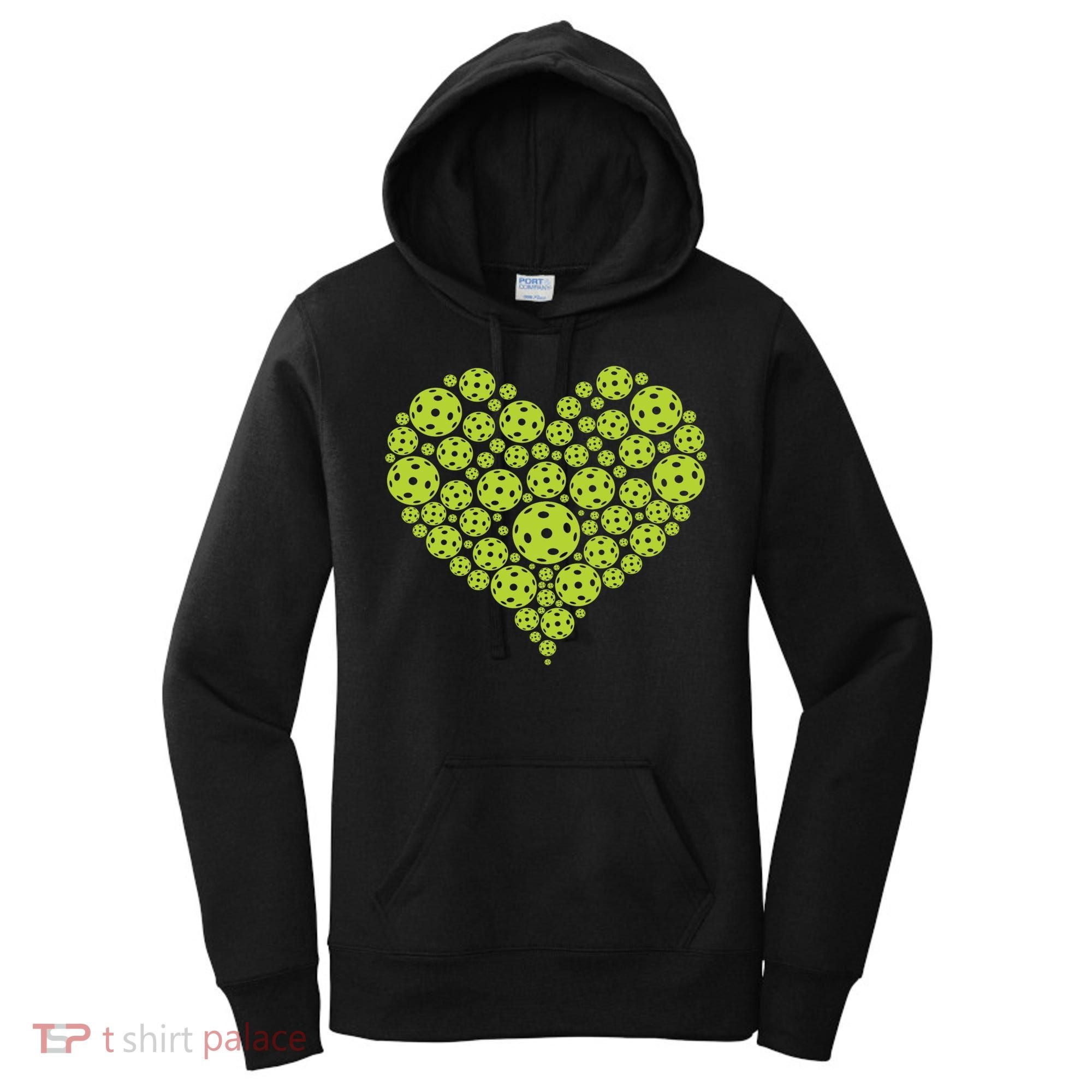 Pickleball Heart Professional Pickleball Game Players Great Gift Women's Hoodie