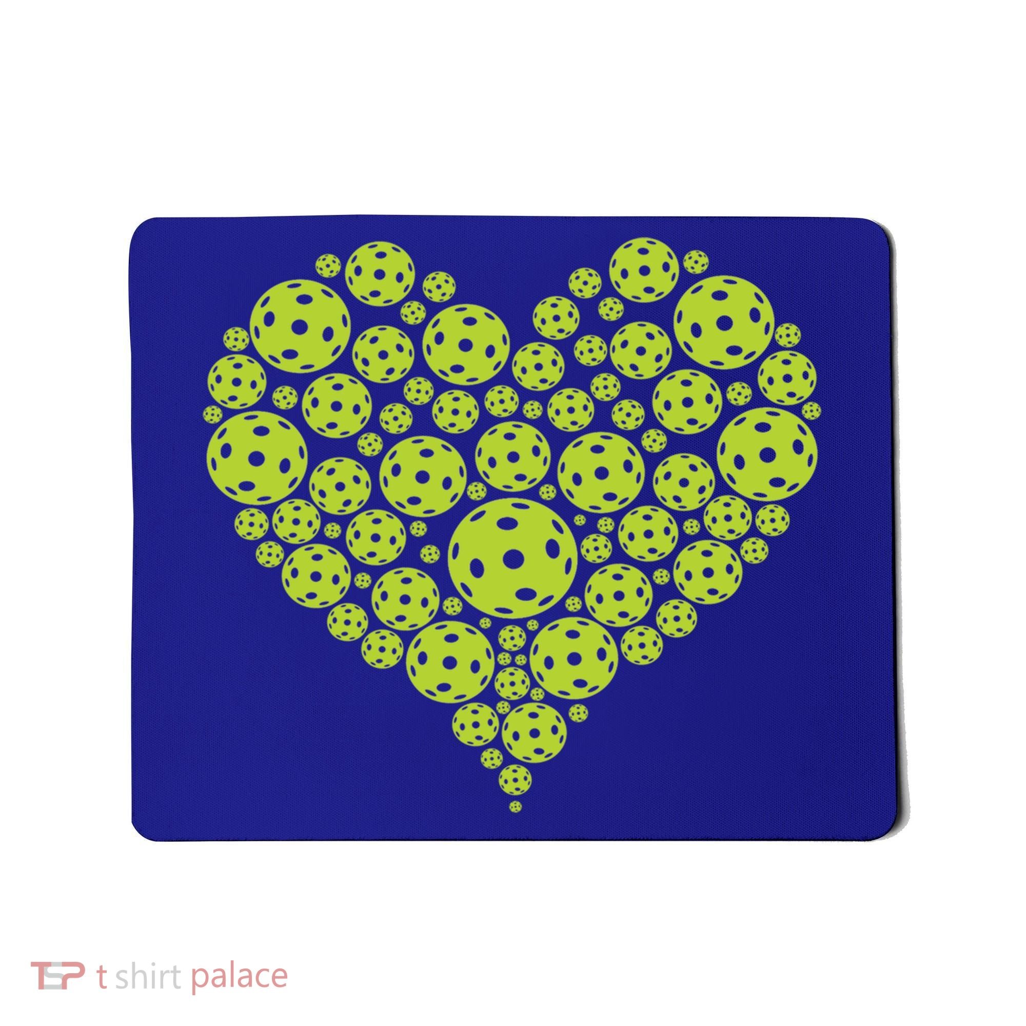 Pickleball Heart Professional Pickleball Game Players Great Gift Mousepad