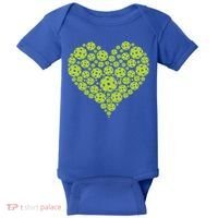 Pickleball Heart Professional Pickleball Game Players Great Gift Baby Bodysuit thumb 0