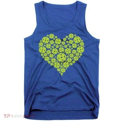 Pickleball Heart Professional Pickleball Game Players Great Gift Tank Top