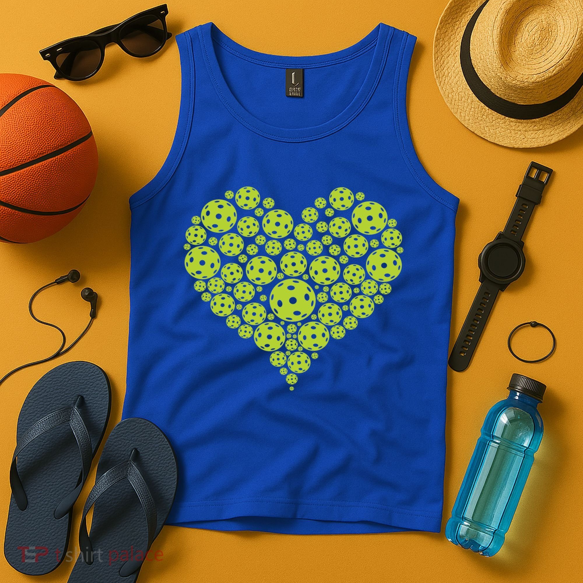 Pickleball Heart Professional Pickleball Game Players Great Gift Tank Top