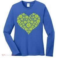 Pickleball Heart Professional Pickleball Game Players Great Gift Women's Long Sleeve Shirt thumb 0