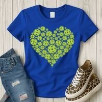 Pickleball Heart Professional Pickleball Game Players Great Gift Women's T-Shirt thumb 3