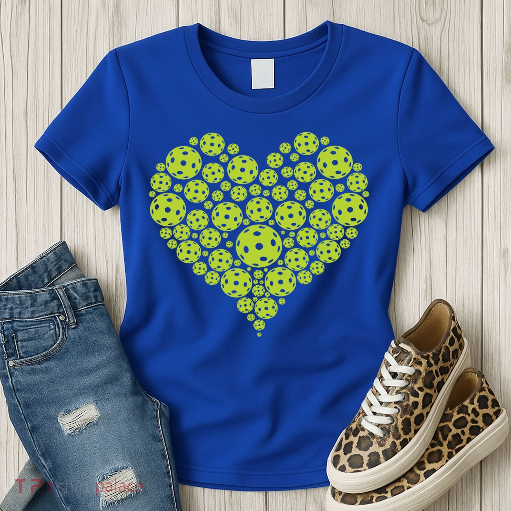 Pickleball Heart Professional Pickleball Game Players Great Gift Women's T-Shirt