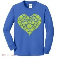 Pickleball Heart Professional Pickleball Game Players Great Gift Kids Long Sleeve Shirt thumb 0