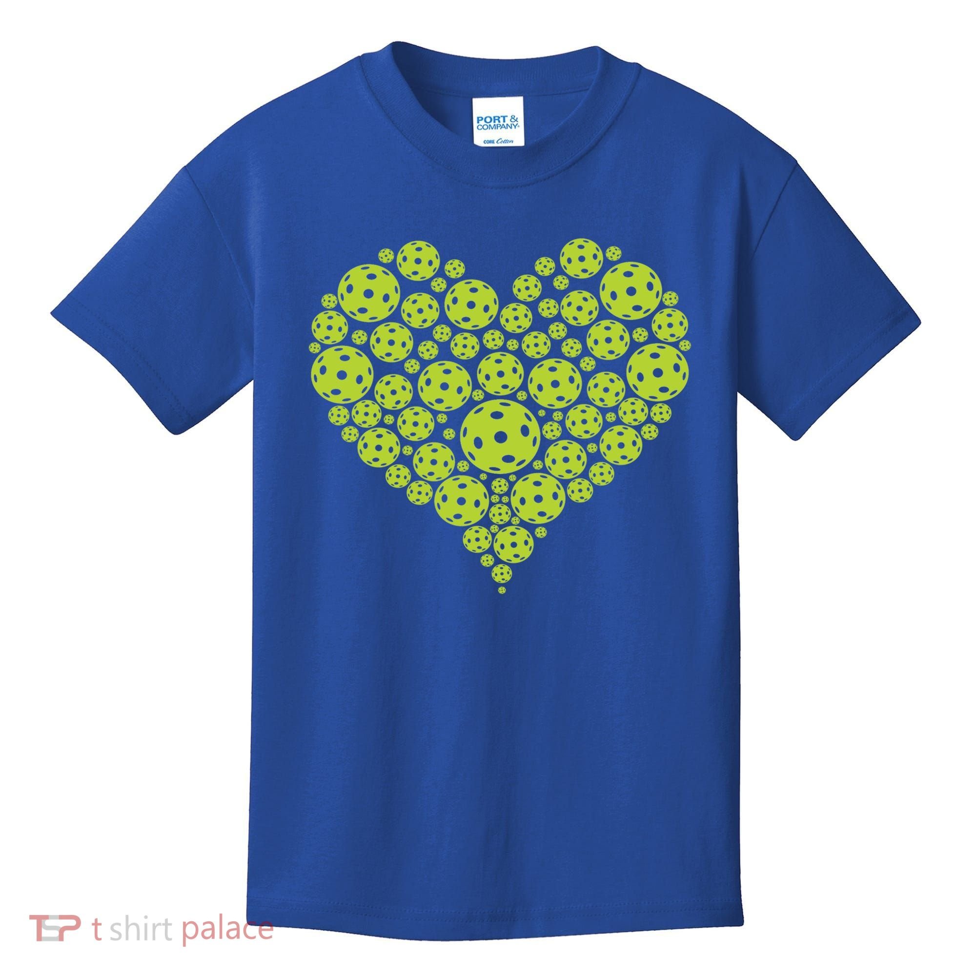Pickleball Heart Professional Pickleball Game Players Great Gift Kids T-Shirt