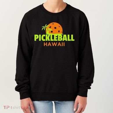 Pickleball Hawaii Palm Tree Gift Women's Sweatshirt