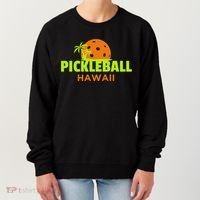 Pickleball Hawaii Palm Tree Gift Women's Sweatshirt thumb 0