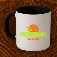 Pickleball Hawaii Palm Tree Gift Coffee Mug thumb 2